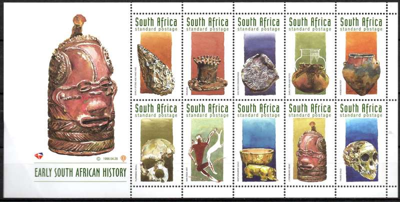 RSA 1998: Early South African History - UMM Sheetlet: SACC 1106 (Light Fold)