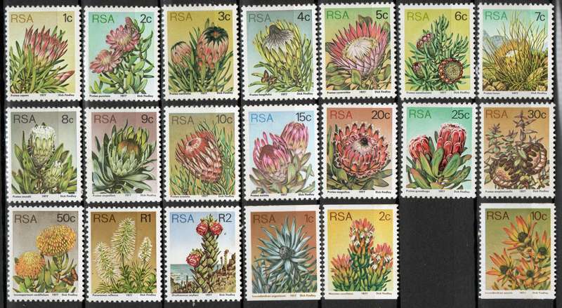 RSA 1977: 3rd Definitive Issue - UMM Set: SACC418-438 (excl. 437)