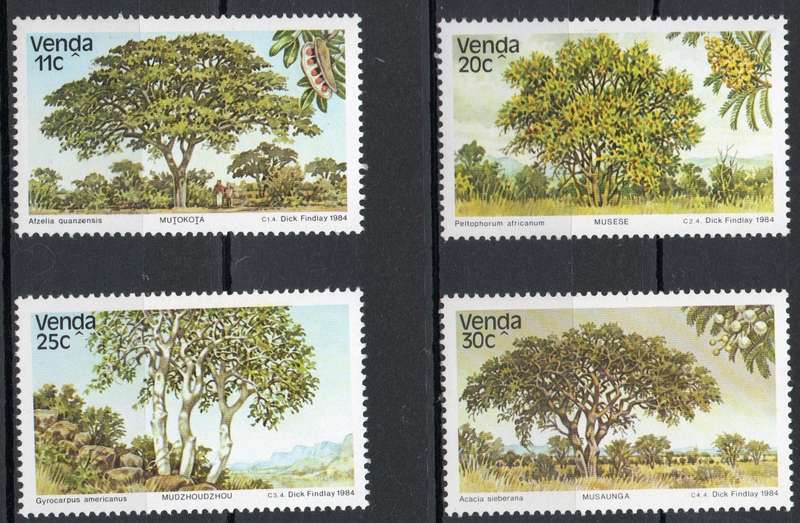 Venda 1984: Indigenous Trees - Fresh UMM Set: SACC 96-99