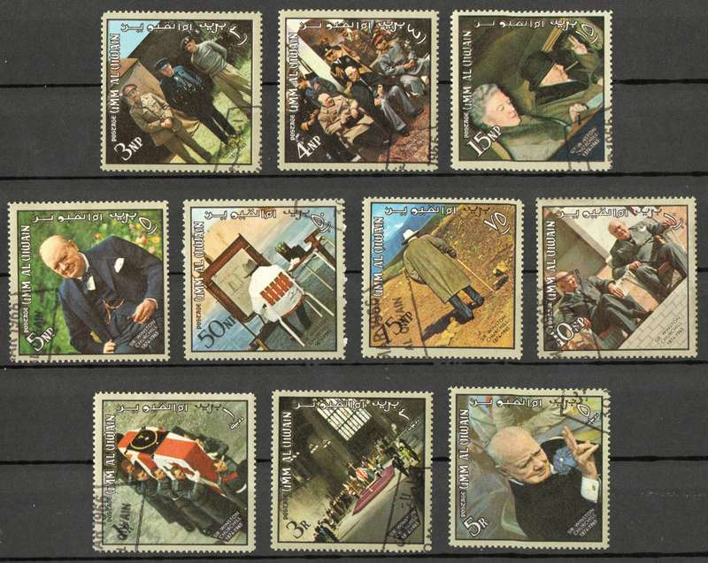 Churchill Omnibus: Various countries with MM/ Used/CTO sets as per Scans: Nice Thematic!