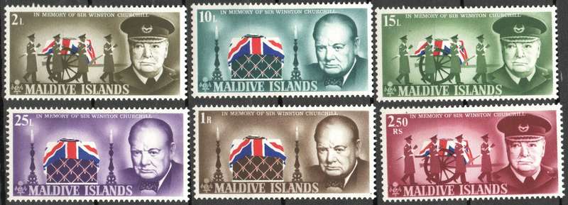 Churchill Omnibus: Various countries with MM/ Used/CTO sets as per Scans: Nice Thematic!