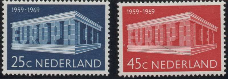 Netherlands 1969: EUROPA Stamps  UMM Set: SG 1090-91