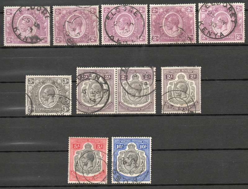 Tanganyika 1927-31: King George V - Fine Used Partial Set: SG 103, 105,106 **High CV**