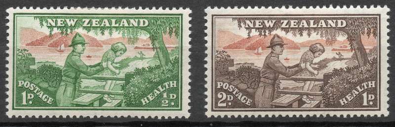 New Zealand 1946: Health Stamps - MM Set: SG 678-679
