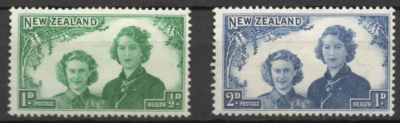 New Zealand 1944: Health Stamps - MM Set: SG 663-664
