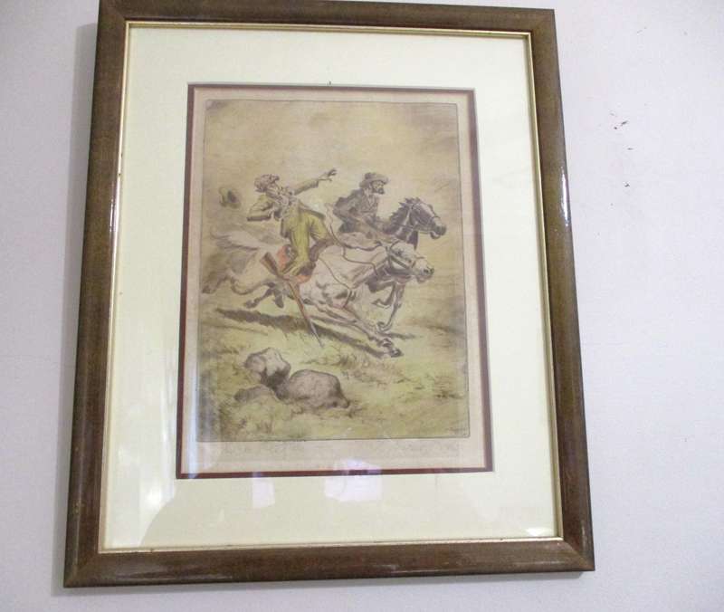 Etching by Victor Ivanhoff Pro patria 1942