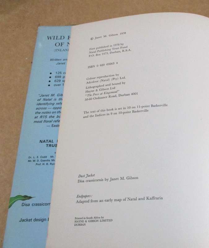 Wild Flowers of Natal (Inland Region) by Janet M. Gibson