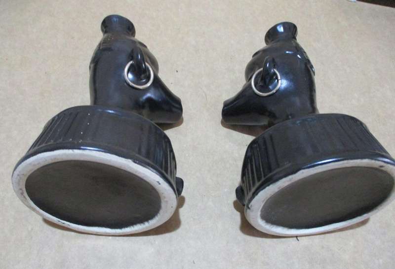 Vintage Pair of African Lady Ashtray