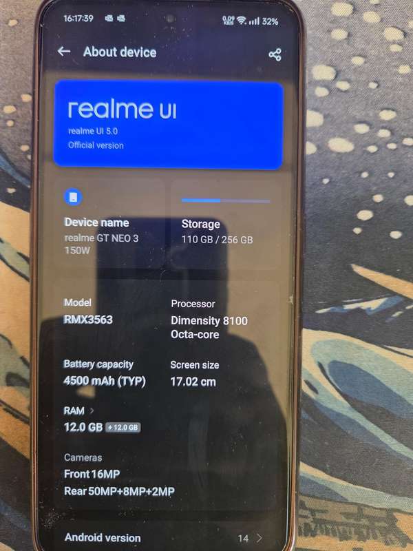 Naruto Special Edition - Realme GT Neo 3 150W