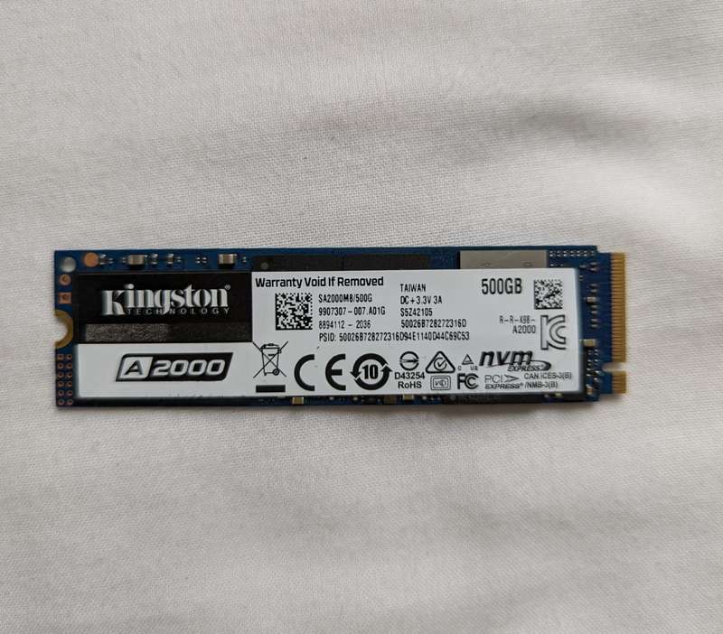 M.2 NVMe 500GB SSD Hard Drive