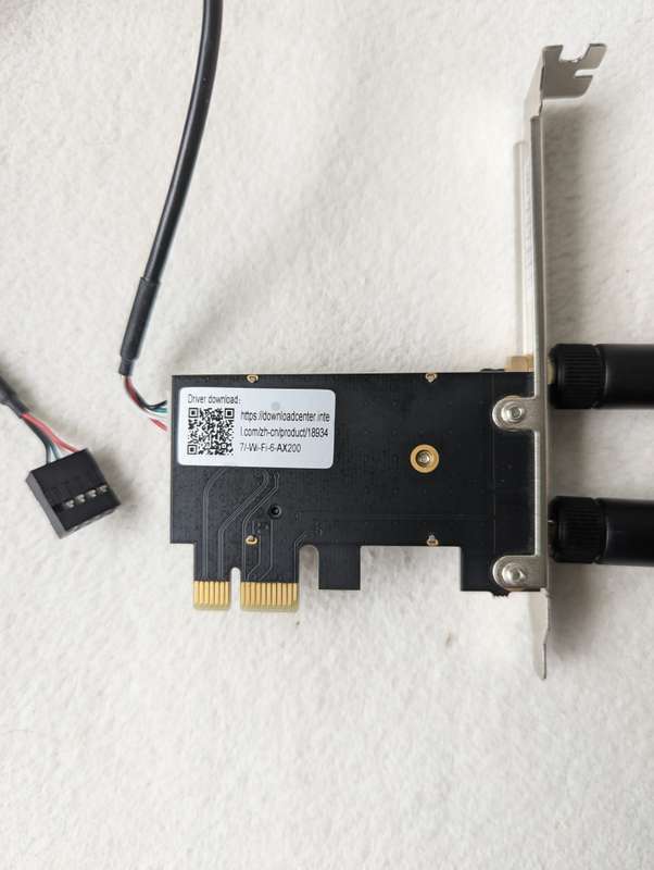 Intel AX200 WiFi and Bluetooth PCIe Card