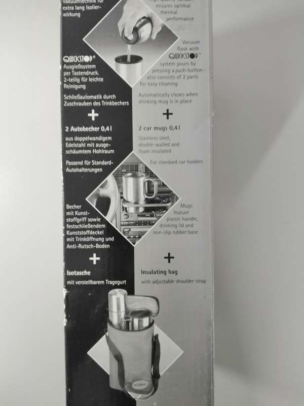 For Sale: ISOSteel Germany Stainless Steel Thermos & Mug Set with Pro Bag Case 