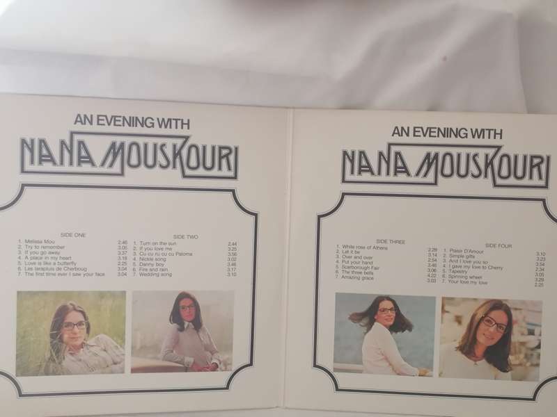 AN EVENING WITH NANA MOUSKOURI - DOUBLE ALBUM - VINYL´S IN EXCELLENT CONDITION - SEE BELOW FOR INFO.