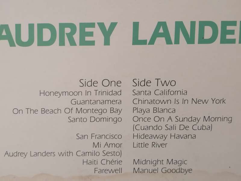 AUDREY LANDERS (WHERE THE SOUTH WIND BLOWS) - VINYL IN EXCELLENT CONDITION - SEE BELOW FOR INFO.
