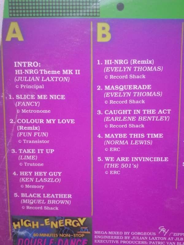 HIGH-ENERGY Vol.2 - (80 MINUTES NON STOP - DOUBLE ALBUM) - VINYL´S IN VERY GOOD COND. - SEE BELOW.