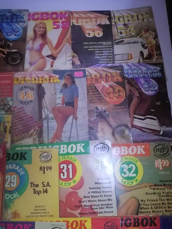 20x SPRINGBOK HIT PARADE VINYL'S IN VERY GOOD TO EXCELLENT  COND. - SEE BELOW FOR INFO.