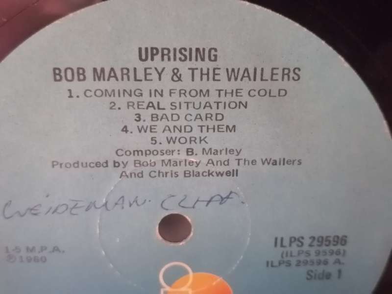 BOB MARLEY & THE WAILLERS - VINYL IN GOOD COND. - SEE BELOW FOR INFO.
