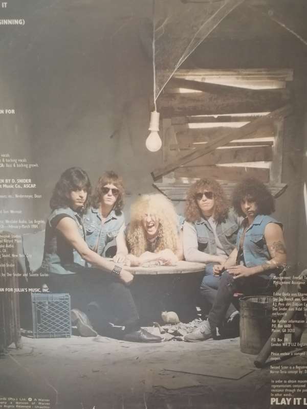 TWISTED SISTER (STAY HUNGRY) - VINYL IN GOOD COND. - SEE BELOW FOR INFO.