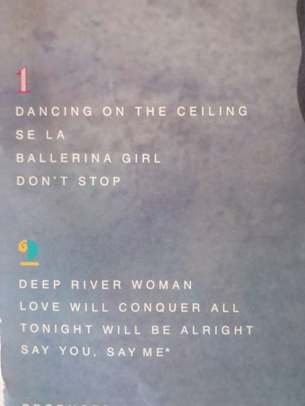LIONEL RICHIE (DANCING ON THE CEILING) - VINYL IN EXCELLENT COND. - SEE BELOW FOR INFO.