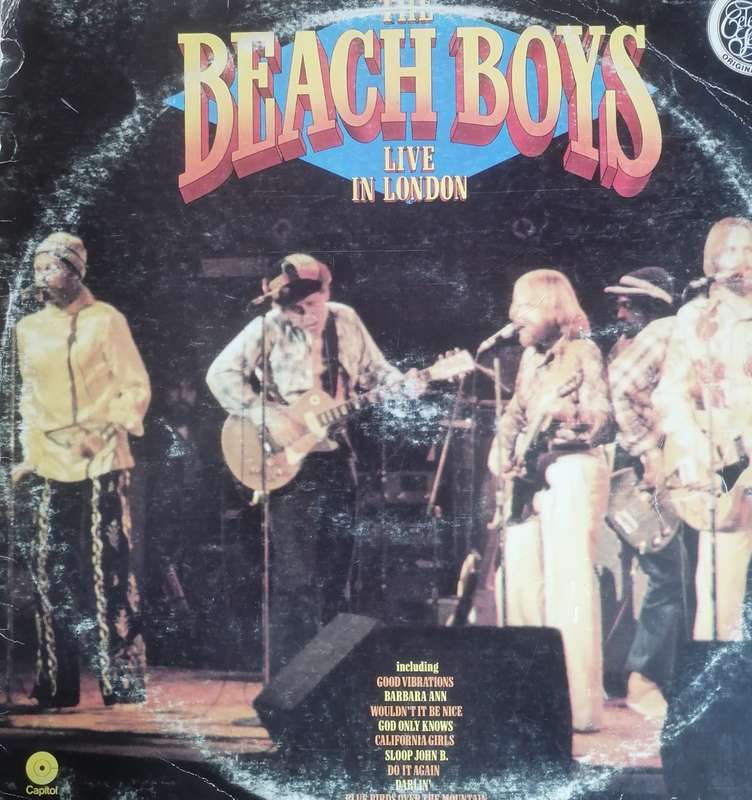 THE BEACH BOYS (LIVE IN LONDON) - VINYL IN VERY GOOD COND. - SEE BELOW FOR INFO.