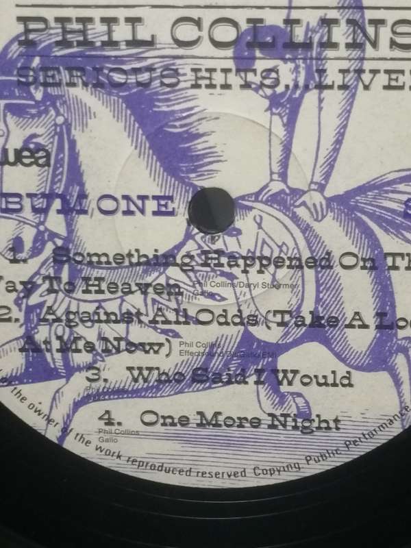 PHIL COLLINS (SERIOUS HITS.. LIVE! - DOUBLE ALBUM) - VINYL'S IN EXCELLENT COND. - SEE BELOW.