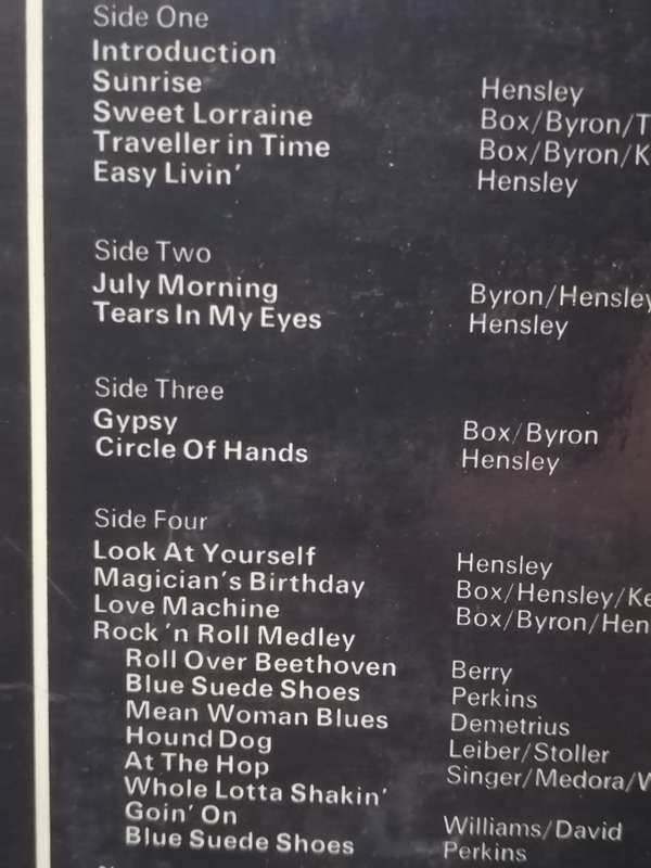 Uriah Heep Live, Double album, vinyl's very good- .