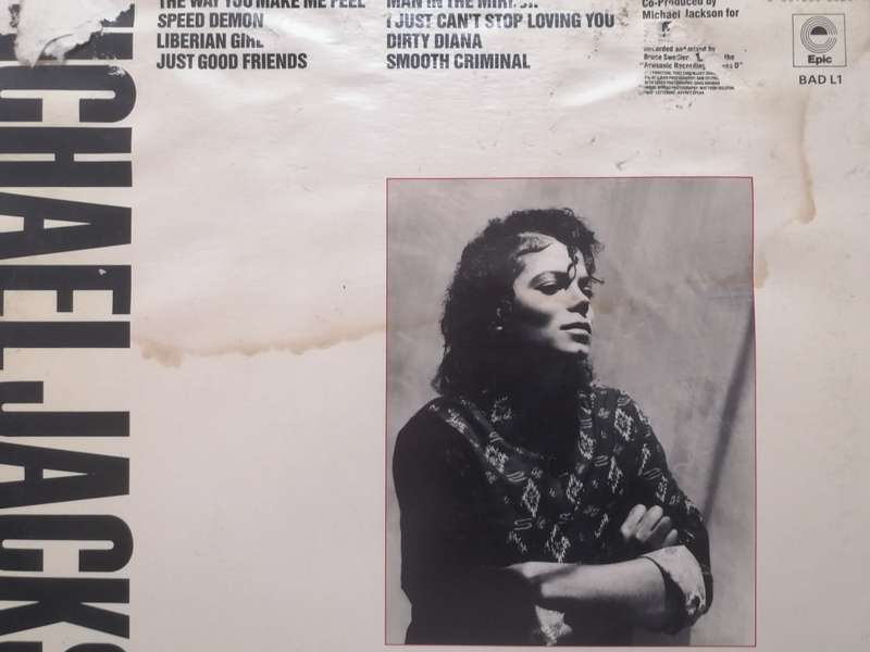 MICHAEL JACKSON (BAD) - VINYL IN VERY GOOD COND. - SEE BELOW FOR INFO.