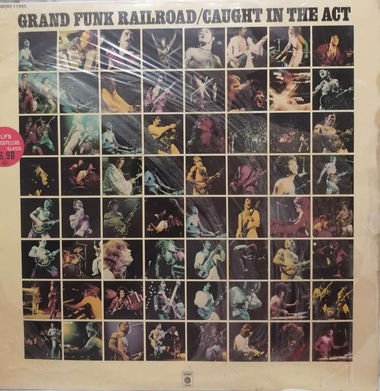 Grand Funk, Railroad, caught in the act, Double album, vinyl's very good.