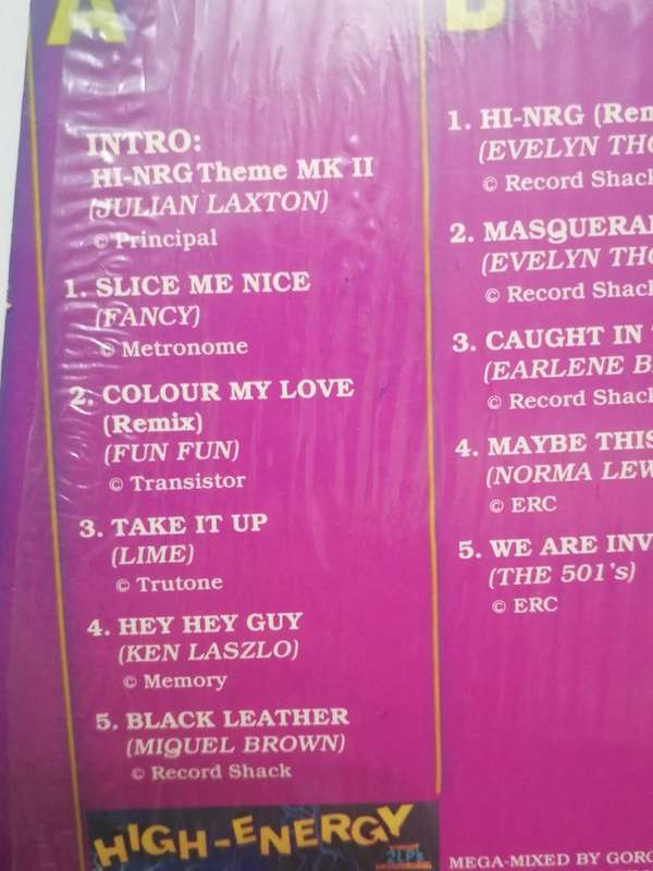HIGH-ENERGY NON-STOP DANCE Vol.2 (DOUBLE ALBUM) - VINYL'S IN VERY GOOD COND. - SEE BELOW FOR INFO.