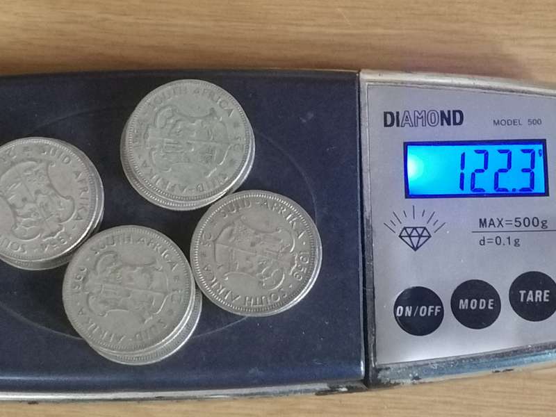 SA UNION SILVER COINS - 11x 2/ SHILLINGS (1951 - 1960) - USED CONDITION - SEE BELOW FOR INFO.
