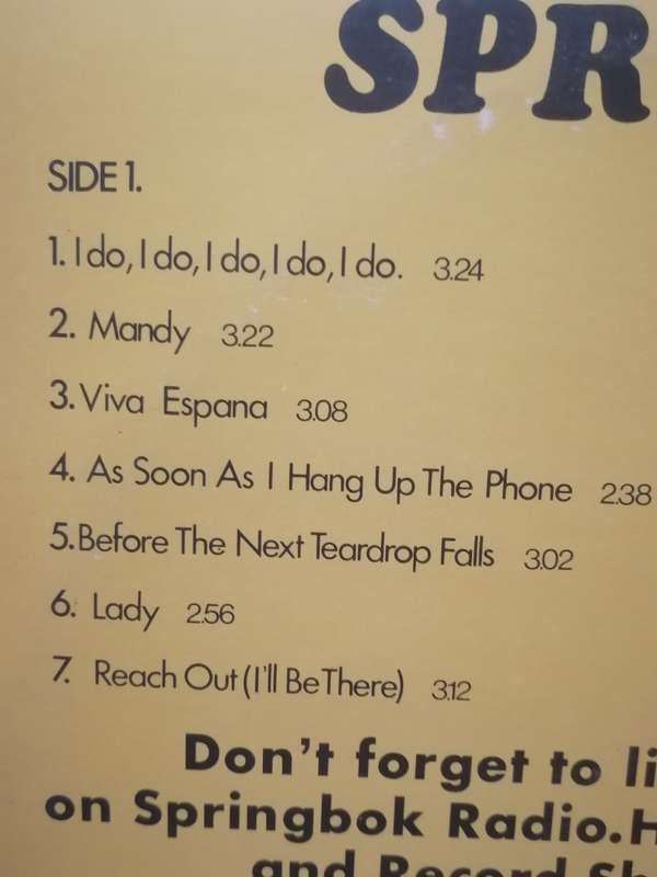 The best of Springbok Hit Parade 22,  vinyl in very good condition.