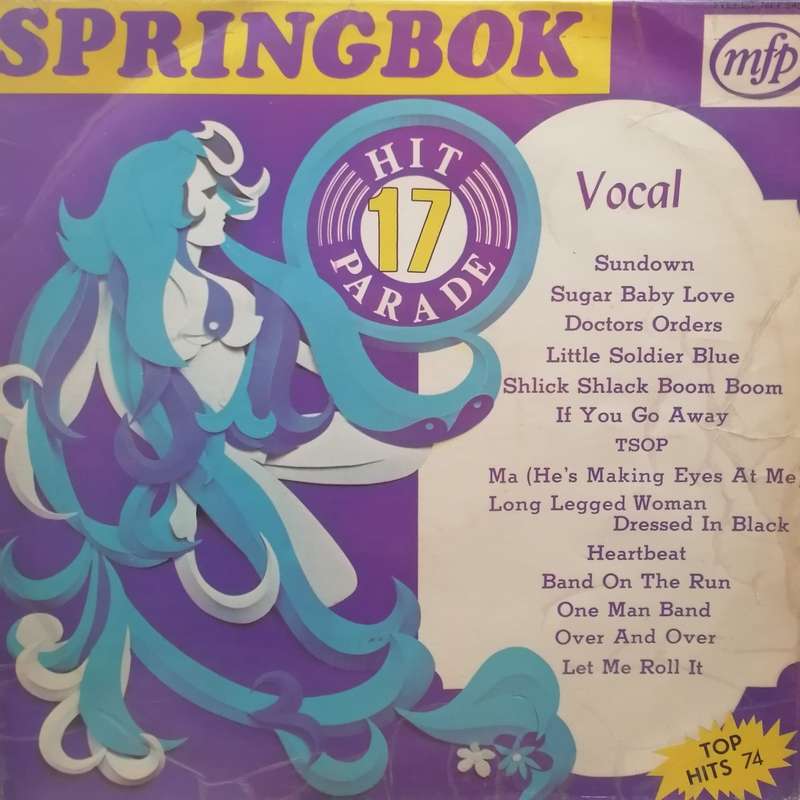 The best of Springbok Hit Parade 17,  vinyl in good condition.