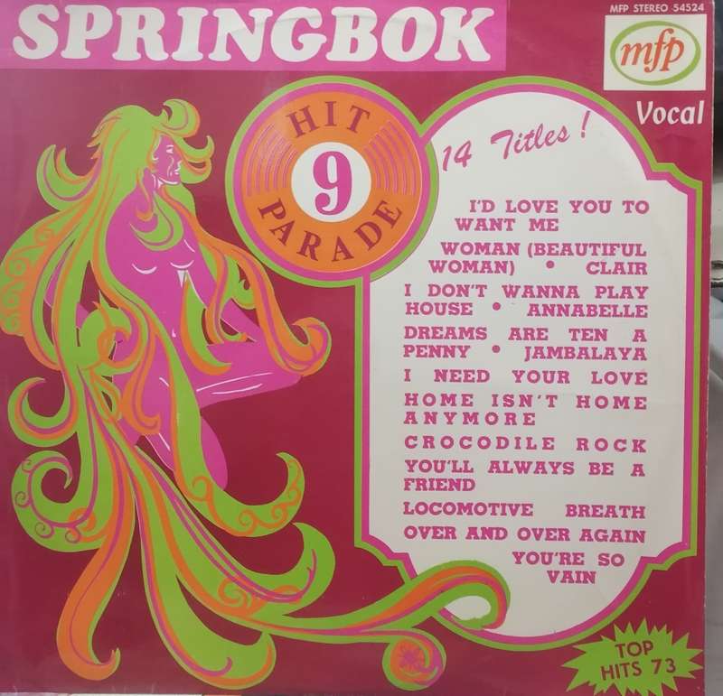 The best of Springbok Hit Parade 9,  vinyl in very good condition.