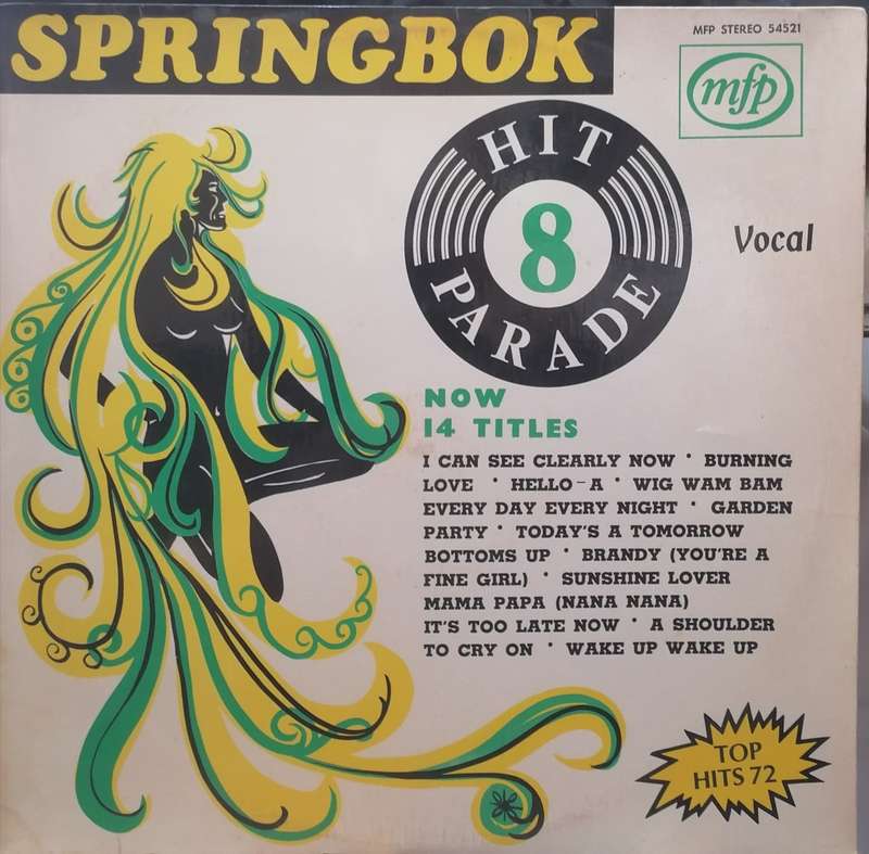 The best of Springbok Hit Parade 8,  vinyl in very good condition.