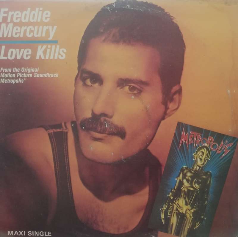 Freddie Mercury, Love Kills,, Maxi Single,  vinyl in very good condition.