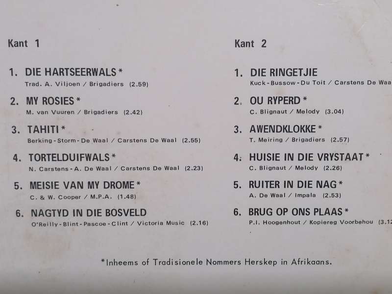 Ge Korsten 'Die Hartseerwals' Vinyl in very good condition .