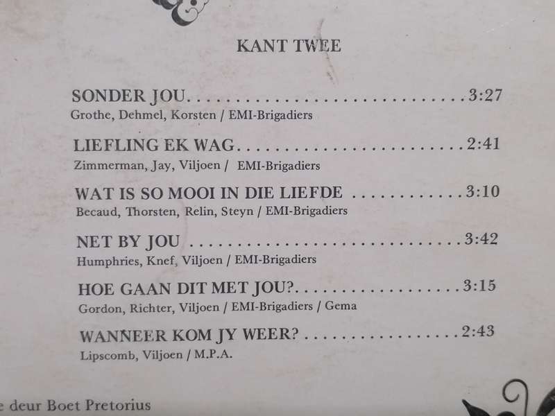 Ge Korsten 'Liefling kom terug' Vinyl in good condition .
