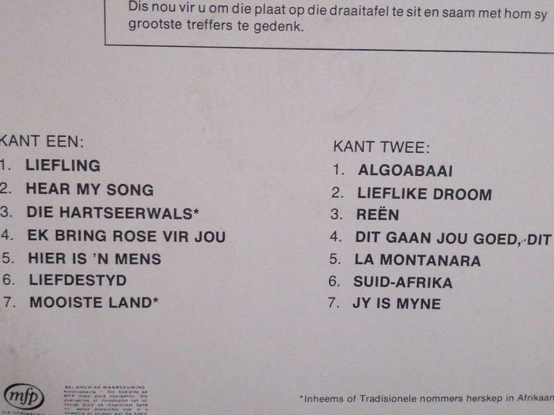 Ge Korsten 'Grootste Treffers' Vinyl in very good condition .
