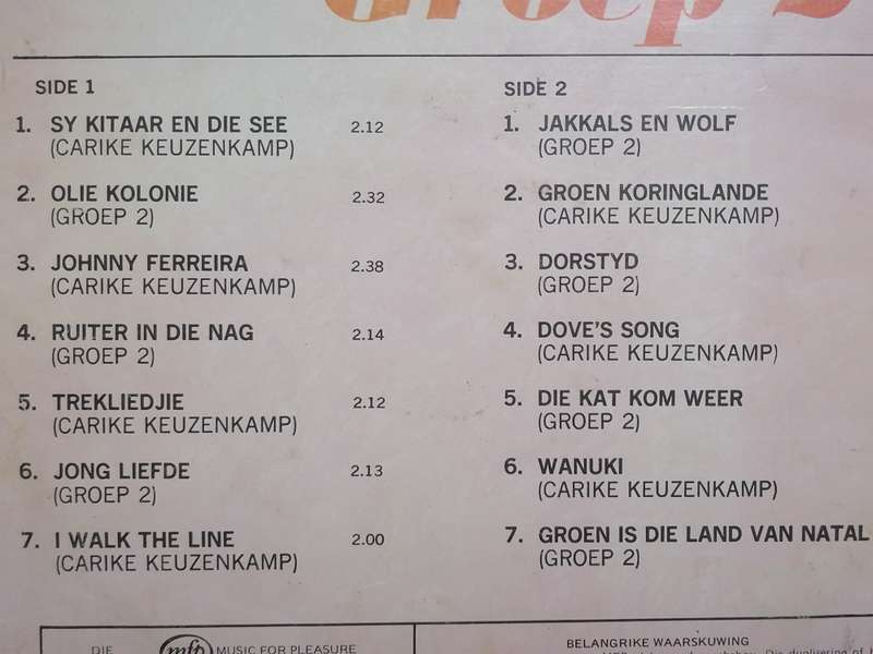 Groep 2 'Carike ontmoet Groep 2' , Vinyl in good condition .
