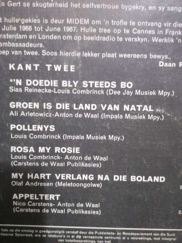 Groep 2, Op silwer vleuels met Groep 2, Vinyl in good condition .