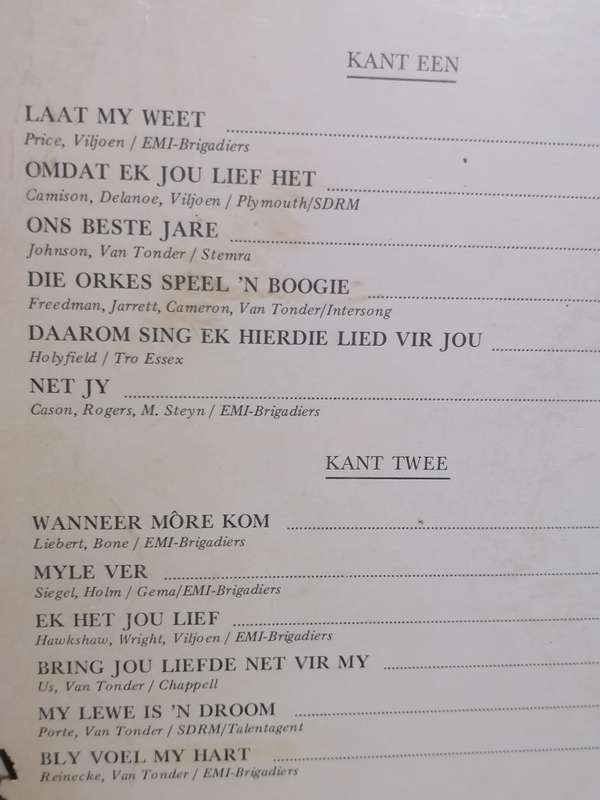 Groep 2 se 10de Verjaardag, Laat my Weet, Vinyl in good condition .