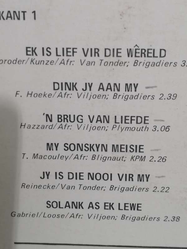 Groep Twee, Ek is Lief vir die Wereld, Vinyl in very good condition .