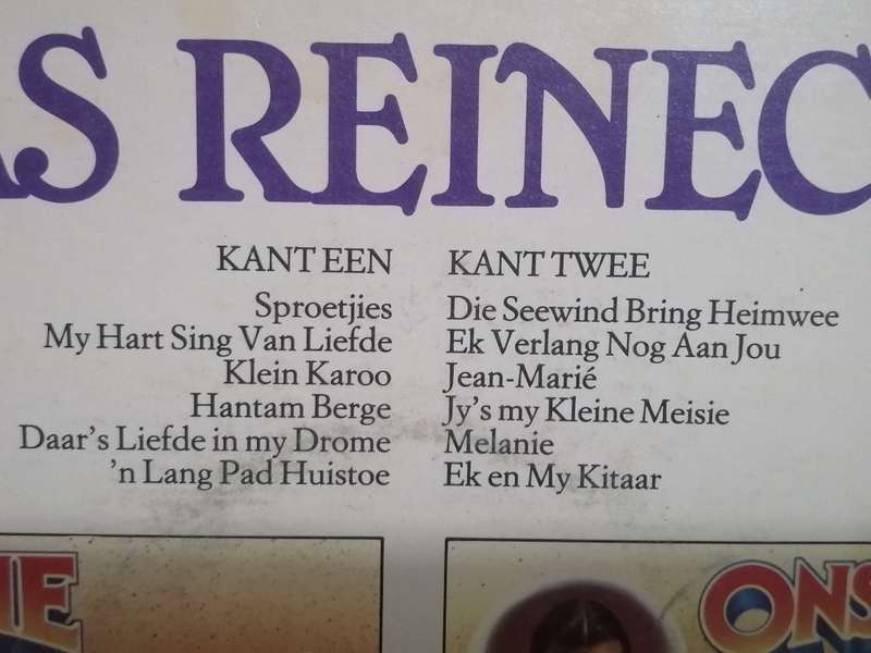 Sias Reinecke, Grootste Treffers,  Vinyl in good condition .