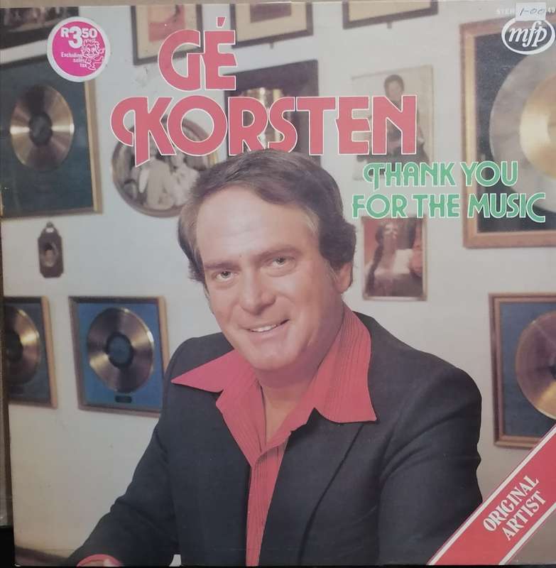 Ge Korsten, Thank you for the Music, Vinyl in excellent condition .