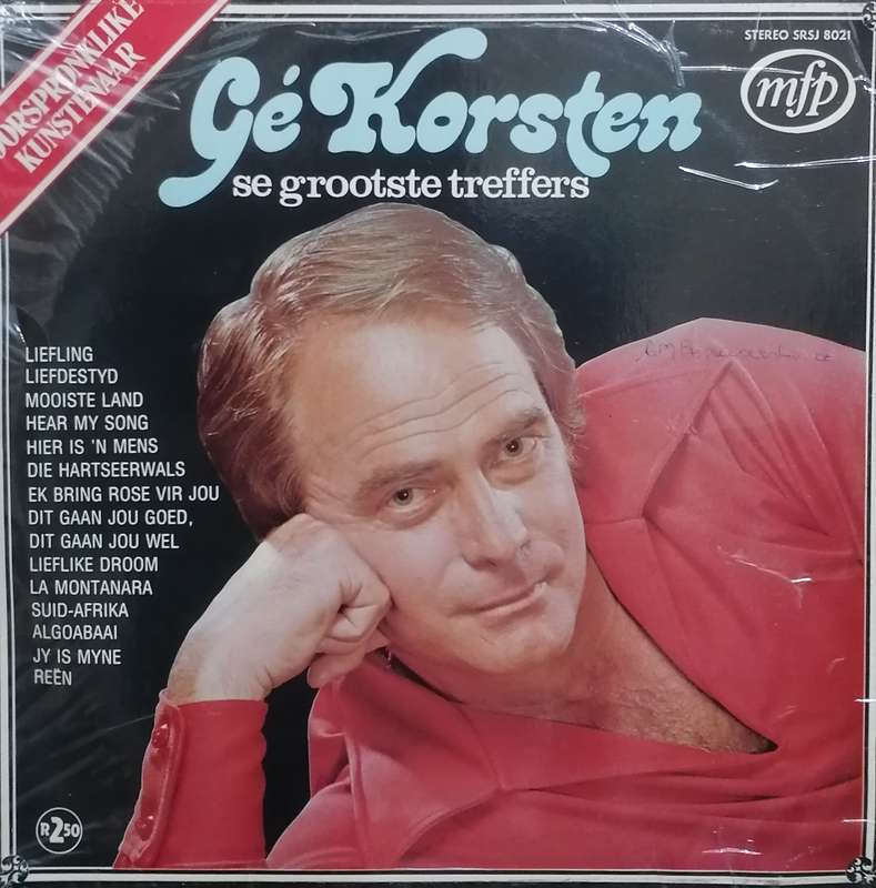 Ge Korsten 'Grootste Treffers' Vinyl in very good condition .
