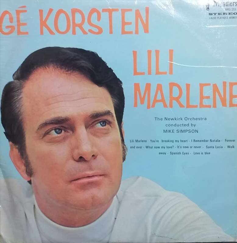 Ge Korsten 'Lili Marlene' Vinyl in excellent condition .