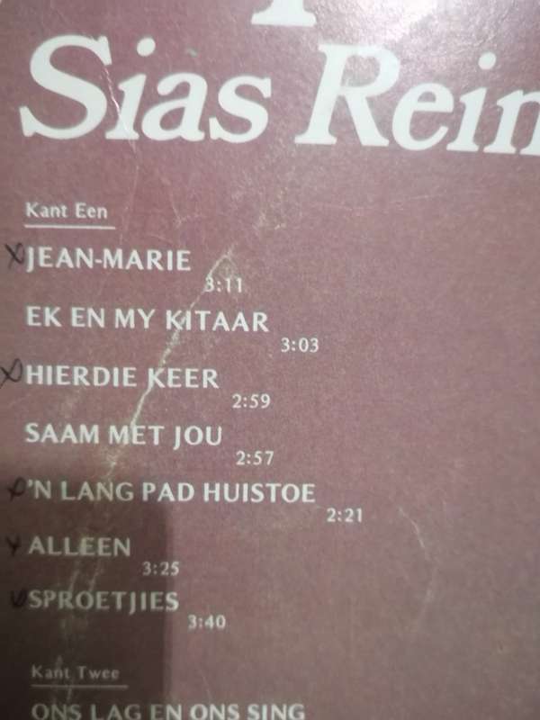 Sias Reinecke, Sproetjies,  Vinyl in very good condition .