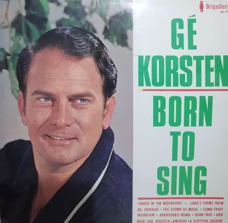 Ge Korsten 'Born to Sing' Vinyl in excellent condition .