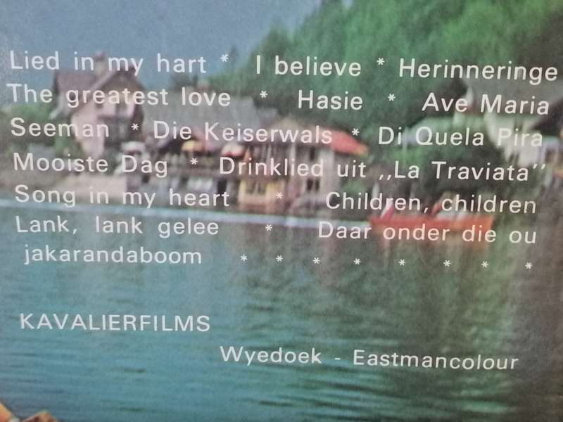 Ge Korsten, Mitsi Stander en Min Shaw 'Lied in my Hart' Vinyl in good condition .
