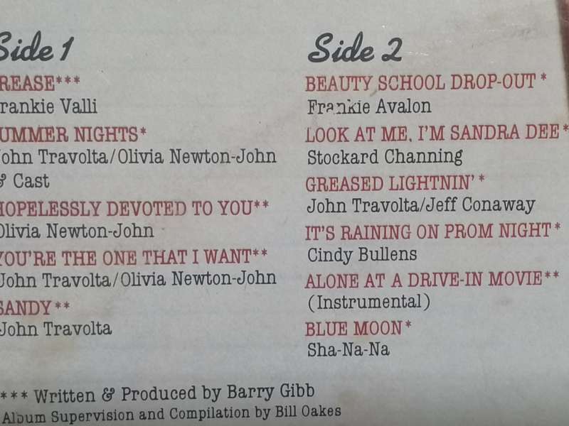 Grease 'John Travolta & Olivia Newton-John' Double Album , vinyl's in very good condition.